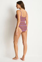 Load image into Gallery viewer, Sea Level Tessera Cross Front Multifit One Piece (Blue)