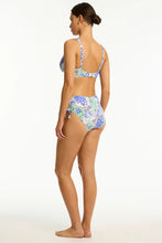 Load image into Gallery viewer, Sea Level Malay Cross Front Multifit Bikini Top (Malay Blue)
