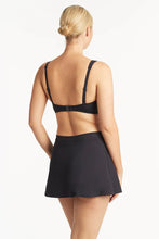 Load image into Gallery viewer, Sea Level Eco Essentials Cross Front Multifit Bra (Black) (Night Sky)