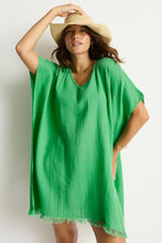 Load image into Gallery viewer, Sea Level Sunset Kaftan (White) (Black) (Pink) (French Navy) (Candy) (Evergreen)(Kelly Green)