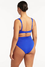 Load image into Gallery viewer, Sea Level Eco Essentials Wrap High Waist Bikini Pant (Cobalt)