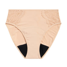 Load image into Gallery viewer, Modibodi Womens Period Sensual French Cut Underwear (Black) (Beige)