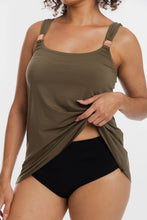 Load image into Gallery viewer, Togs Mastectomy Friendly Tankini Overlay Set (Khaki)