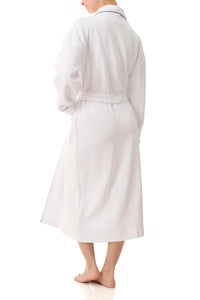 Givoni 3SJ87 -Unisex  Mid Legnth Wrap Gown (White)