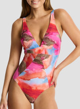 Load image into Gallery viewer, Sea Level Cabo Longline Scoop Back One Piece Swimsuit (Pink)