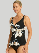 Load image into Gallery viewer, Sea Level La Luna Cross Front Swing Tankini Top - Black