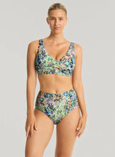 Load image into Gallery viewer, Sea Level Wildflower High Waisted Gathered Bikini Brief (Sea)