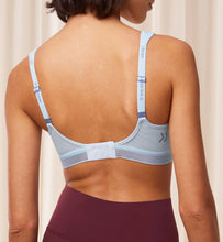 Load image into Gallery viewer, TRIUMPH TRIACTION CARDIO FLOW MINIMISER BRA P EX (Back) (Sky Blue)