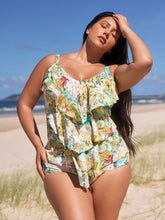 Load image into Gallery viewer, Capriosca 3 Tier Tankini Top (Tropicana)