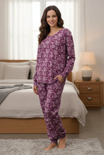 Load image into Gallery viewer, Givoni 7LG68C Chloe Ski Pyjama Set (Plum)