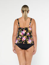 Load image into Gallery viewer, Capriosca Caribbean Chlorine Resistant Tank Tankini Top (Black)