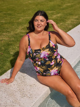 Load image into Gallery viewer, Capriosca Caribbean Chlorine Resistant Tank One Piece (Black)