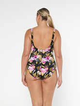 Load image into Gallery viewer, Capriosca Caribbean Chlorine Resistant Tank One Piece (Black)