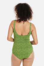 Load image into Gallery viewer, Togs Chiseled Green Square Neck One Piece Swimsuit (Green)