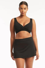 Load image into Gallery viewer, Sea Level Eco Essentials Swim Skirt (Black)