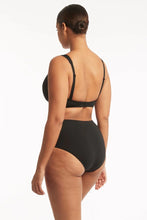 Load image into Gallery viewer, Sea Level Eco Essentials High Waist Gathered Side Pant (Black)