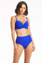 Load image into Gallery viewer, Sea Level Essentials High Waist Gathered Side Pant (Cobalt)
