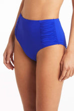 Load image into Gallery viewer, Sea Level Essentials High Waist Gathered Side Pant (Cobalt)