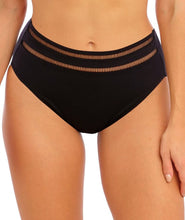Load image into Gallery viewer, Fantasie Swim East Hampton High Waist Bikini Brief -( Black)