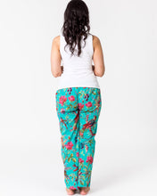 Load image into Gallery viewer, Floressents Cotton Paradise Lounge Pants with pockets (Aqua Green)