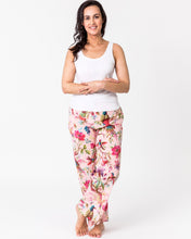 Load image into Gallery viewer, Floressents Cotton Paradise Lounge Pants with pockets (Rose)