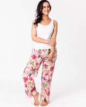 Load image into Gallery viewer, Floressents Cotton Paradise Lounge Pants with pockets (Rose)