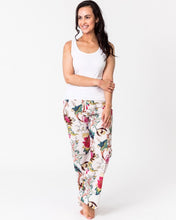 Load image into Gallery viewer, Floressents Cotton Lounge Pants Tree of Life (White )(Indigo) (Pale Aqua)