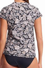 Load image into Gallery viewer, Sunseeker Priya Short Sleeve Rashie - Black