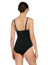 Load image into Gallery viewer, Zoggs Jumera Chlorine Resistant Ruched Front swimsuit (Black)