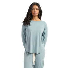Load image into Gallery viewer, Boody Goodnight Raglan Sleep Top (Mineral Blue)