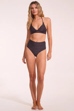 Load image into Gallery viewer, Sea Level Riptide Longline Halter Bikini Top (Black)
