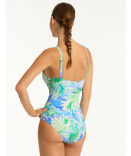 Load image into Gallery viewer, Sea Level Key Largo Cross Front Multifit One Piece Swimsuit (Blue)