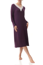 Load image into Gallery viewer, Givoni Nightie  9LE03  (Black, Plum)
