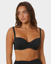 Load image into Gallery viewer, Seafolly DD Cup Underwire Bikini Top (Black)