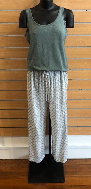 Florence Broadhurst Brushed Trellis Pyjama Set (Sage)