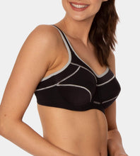 Load image into Gallery viewer, Triumph Triaction Sports Bra (Black/Silver) (Black/Purple) (Grey/Green)