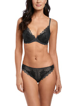Load image into Gallery viewer, Wacoal Lace Perfection Uw Plunge Bra (Charcoal)