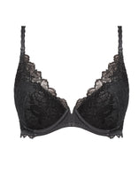 Load image into Gallery viewer, Wacoal Lace Perfection Uw Plunge Bra (Charcoal)