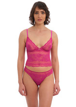 Load image into Gallery viewer, Wacoal Ravissant Bralette (Black, Delicacy, Orchid flower)
