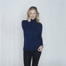Load image into Gallery viewer, Zenza Merino Roll Neck Top NZ Made (Black) (Winter) (Navy) (Merlot)
