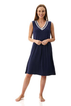 Load image into Gallery viewer, Givoni 6LE70 Sleeveless Short Nightie (Navy)
