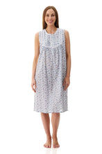 Load image into Gallery viewer, Givoni 6BV46A Astrid Sleeveless Short Nightie (Blue Floral)
