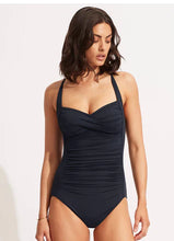 Load image into Gallery viewer, Seafolly Twist Halter One Piece (True Navy)
