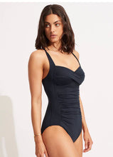 Load image into Gallery viewer, Seafolly Twist Halter One Piece (True Navy)
