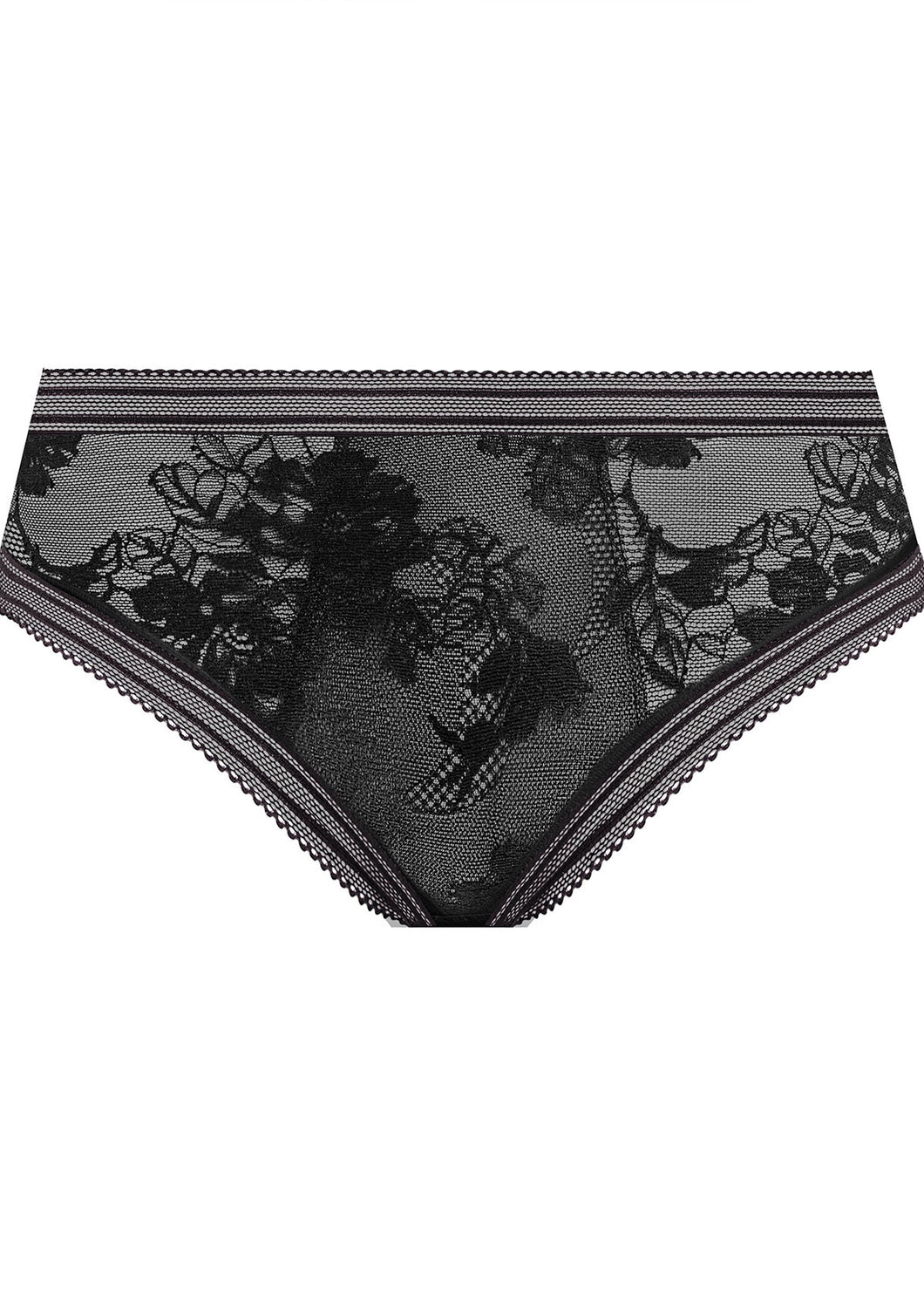 Fantasie Fusion Lace Brief - Black AND Blush