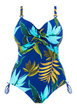 Load image into Gallery viewer, Fantasie Pichola Tropical Blue Twist Front Swimsuit
