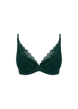 Load image into Gallery viewer, Wacoal Lace Perfection Underwire Plunge Bra (Botanical Green)
