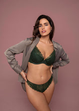 Load image into Gallery viewer, Wacoal Lace Perfection Tanga (Botanical Green)
