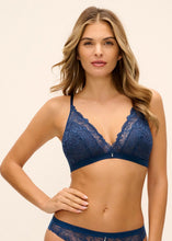 Load image into Gallery viewer, Wacoal Abellia Bralette (Navy Peony)
