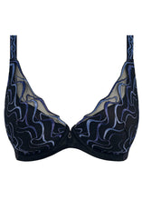 Load image into Gallery viewer, Wacoal  Mayumi Underwire Plunge Lace Bra (Midnight)
